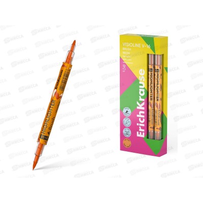 Маркер Erich Krause V-16 текстовый, оранжевый,60797 *12/144 Маркер Erich Krause V-16 текстовый, оранжевый,60797 *12/144