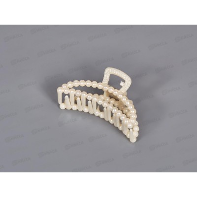 Краб пластик 8см &quotОвал&quot п/жемчуг №7775