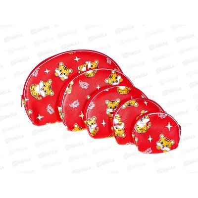 Косметичка на замке 5в1 ткань №75 *10 Косметичка на замке 5в1 ткань №75 *10