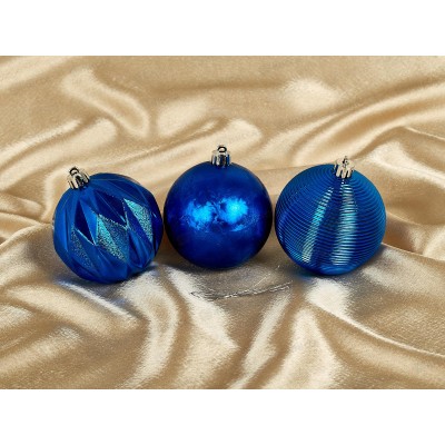 Набор шаров 3шт d8см Сюжет, синий, AR3/193L801A/B АТМ Набор шаров 3шт d8см Сюжет, синий, AR3/193L801A/B АТМ