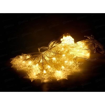 Гирлянда-сетка Звездочки, 4 х 0,5м, 96ламп, теплый белый SYDA-042150 Гирлянда-сетка Звездочки, 4 х 0,5м, 96ламп, теплый белый SYDA-042150