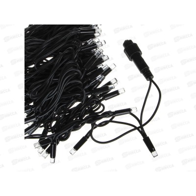 Гирлянда 10м д/улицы &quotНовый мульти&quot вьюн 100LED 8реж черный 351-531 г