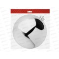 Шар 14см пластик серебро 372-610 г