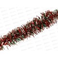 Мишура 2м 2-х цветная с белыми кончиками 377-508 г *12 Мишура 2м 2-х цветная с белыми кончиками 377-508 г *12