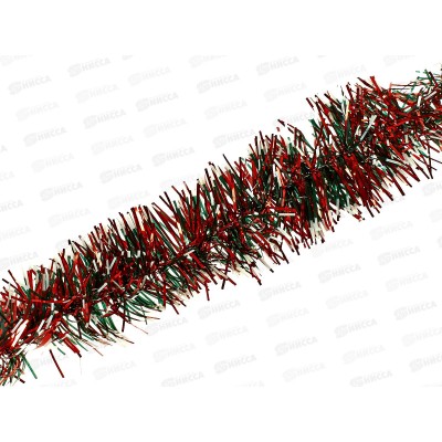 Мишура 2м 2-х цветная с белыми кончиками 377-508 г *12