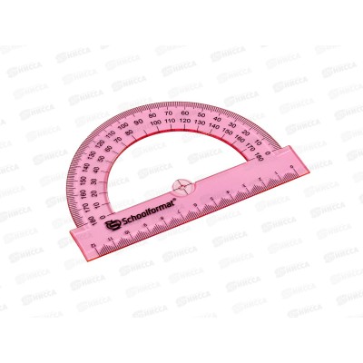 Транспортир 180гр Scoolformat 11см., ТП-ПА12 *360 Транспортир 180гр Scoolformat 11см., ТП-ПА12 *360