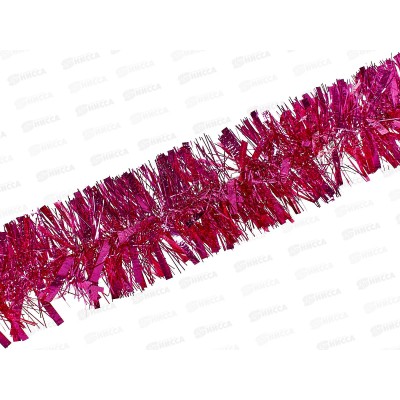 Мишура 2м норка крупная (зелен, золото, красн, фуксия) 377-558 г *12
