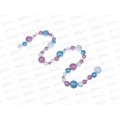Бусы на елку 1,2м декор с шарами Бел/роз/голубой 378-275 г Бусы на елку 1,2м декор с шарами Бел/роз/голубой 378-275 г