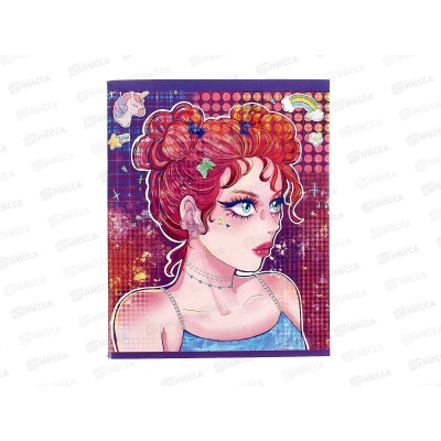 Тетрадь 96листов клетка  ЭКСМ Яркий стиль ТЛ968708 5 видов *5/50