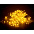 Гирлянда  2,5*0,35*0,65*0,8м бахрома &quotШары и звезды&quot 80LED шампань, 382-091 г