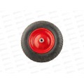 Колесо для тачки строительной PR3501 (для двухколесной 14&quotх 3,50-8 20/95мм) диск сварной, красный  *5