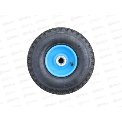 Колесо для тачки строительной PR 350-5 10"х 3,50-4 20/80мм BLUE RIM синий диск *10 Колесо для тачки строительной PR 350-5 10"х 3,50-4 20/80мм BLUE RIM синий диск *10