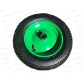 Колесо для тачки садовой PR2400 (13&quotх 3,25-8 20/90мм) диск сварной, зеленый *5