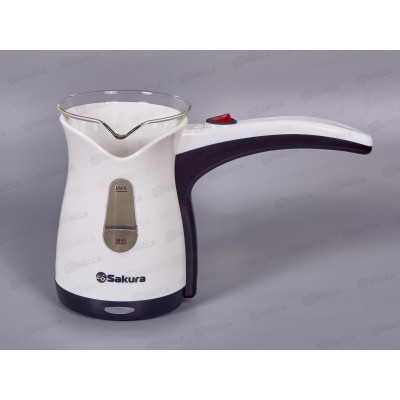 Турка электрическая SA-6118W 0,5 стекло+пластик Турка электрическая SA-6118W 0,5 стекло+пластик