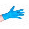 Перчатки нитриловые усиленные+ голубые MAN005M р.M  *25  121 824