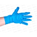 Перчатки нитриловые усиленные+ голубые MAN005XL р.XL  *25  121 826