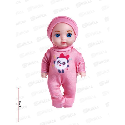 Пупс "Карапуз" Y12AВ-PANDA, Малышарики 12см, неозвучиваемая, можно купать Пупс "Карапуз" Y12AВ-PANDA, Малышарики 12см, неозвучиваемая, можно купать