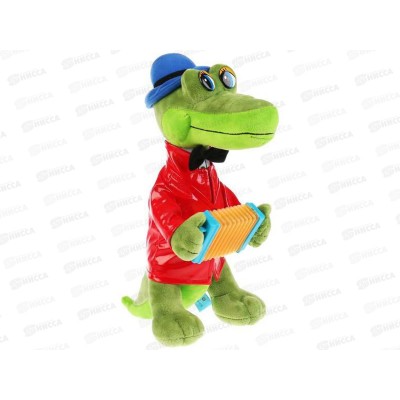 Крокодил Гена V40652-21М 21см с аккордеоном музыкальный*24 Крокодил Гена V40652-21М 21см с аккордеоном музыкальный*24