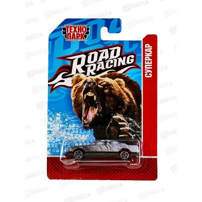 Машина &quotТЕХНОПАРК&quot металлическая ROAD RACING медведь суперкар 7,5см,RR-7-2434647,381028