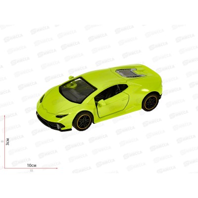 Машина &quotТЕХНОПАРК&quot металлическая Спорткар 10,5см, инерционная 2208С0358-R, 380649