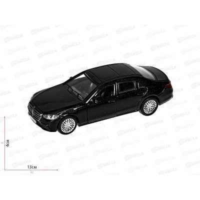 Машина "ТЕХНОПАРК" металлическая Mercedes-benz, 12см, черный, SCLASS-13-BK, 380546