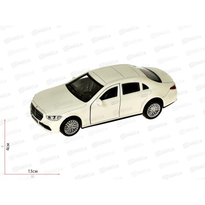 Машина &quotТЕХНОПАРК&quot металлическая Mercedes-benz, 12см,белый SCLASS-13-WN, 380545