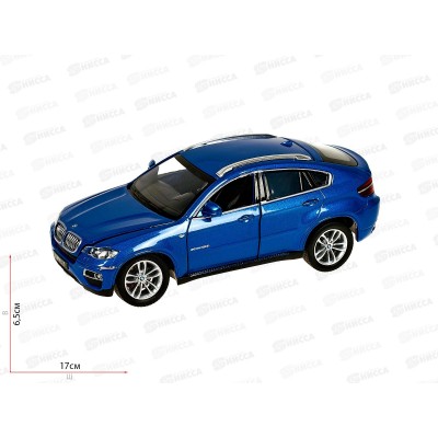Машина &quotТЕХНОПАРК&quot металлическая BMW X6, 20см, 68250А, 380120