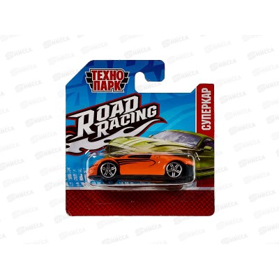 Машина &quotТЕХНОПАРК&quot металлическая ROAD RACING суперкар 7,5см, RR-7-2145964,379683