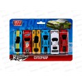 Машина "ТЕХНОПАРК" металлическая ROAD RACING, 7,5см, 6шт, RR-SET-061-R,378982