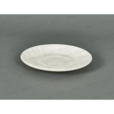 Тарелка плоская круглая d-12,5см белье 100Бел-т5 *12