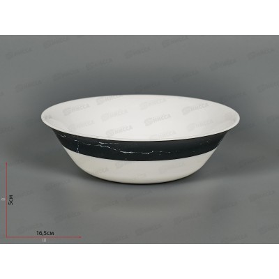 Салатник круглый d-16,5см Черный мрамор 450мл 100мч-смн6,5 *6 Салатник круглый d-16,5см Черный мрамор 450мл 100мч-смн6,5 *6