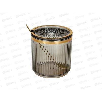 Банка для сыпучих продуктов с ложкой (серая), v=400мл, 9904671-2 *24 Банка для сыпучих продуктов с ложкой (серая), v=400мл, 9904671-2 *24