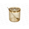 Банка для сыпучих продуктов с ложкой (золотая), v=400мл, 9904671-3 *24 Банка для сыпучих продуктов с ложкой (золотая), v=400мл, 9904671-3 *24