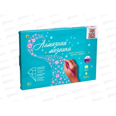 Алмазная мозаика (класс.) 22х32см Филин в цветах, НД-0824 с подр.