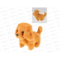 Игрушка интеракт. мягкая Щенок (9,5х14см, ходит) коричневый,  И-8103