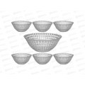 Набор салатников Diamant 1600/300мл 7шт 691-105