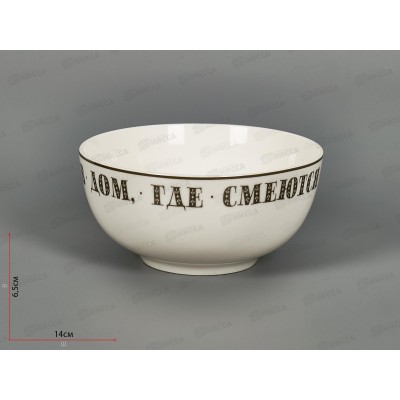 Салатник-тарелка суповая Хорошо быть дома 14см 87-298 Салатник-тарелка суповая Хорошо быть дома 14см 87-298