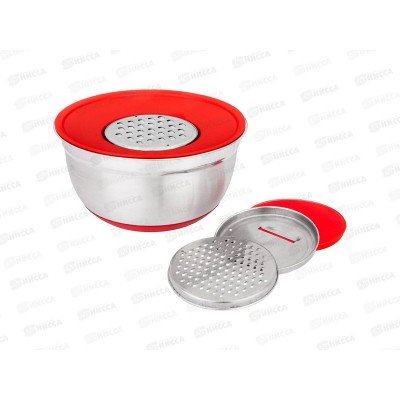 миска Agness 6в1 с крышкой с 3мя терками 24см 2,25л 880-127 миска Agness 6в1 с крышкой с 3мя терками 24см 2,25л 880-127