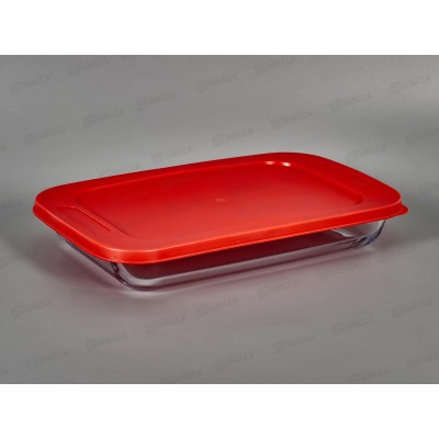 Форма для выпечки стекло с пластиковой крышкой SA-PT05-2200 2200мл Форма для выпечки стекло с пластиковой крышкой SA-PT05-2200 2200мл