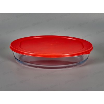 Форма для выпечки стекло с пластиковой крышкой SA-PT06-2400 2400мл Форма для выпечки стекло с пластиковой крышкой SA-PT06-2400 2400мл