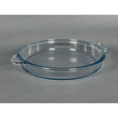 Посуда для СВЧ круглая с ручками 59254   (для запекания)