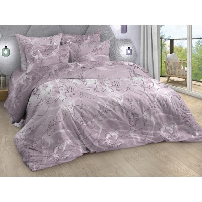 Комплект постельного белья 1,5сп Поплин Притяжение Комплект постельного белья 1,5сп Поплин Притяжение