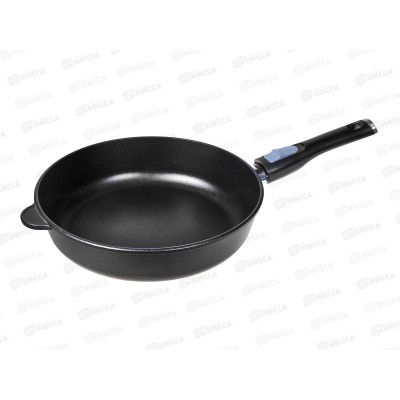 Сковорода 28см ПР литая (полимер-керамика) со съемной ручкой 9028 Сковорода 28см ПР литая (полимер-керамика) со съемной ручкой 9028