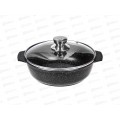 Жаровня Neva Granite 2,5л со стеклянной крышкой NG6525