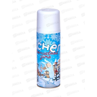 Снег искусственный "Волшебная зима" спрей, нетающий, белый, 93625 Снег искусственный "Волшебная зима" спрей, нетающий, белый, 93625