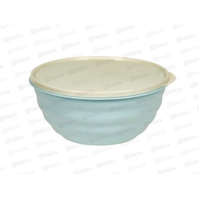 Миска 2,1л Latina с крышкой голубой 223100714/02 *18