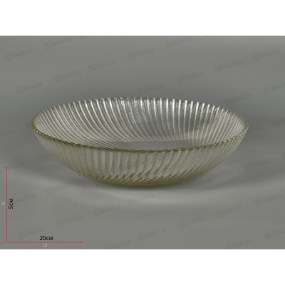 Тарелка глубокая 83-068-20см Альтера прозрачная 4840159391