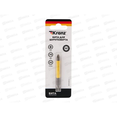 Бита для шуруповерта PH2х70 мм (в упаковке 1шт) Kranz, KR-92-0416-1