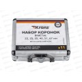 Набор коронок Bimetal (22, 25, 35, 40, 51, 67), 11 предметов, металлический кейс KRANZ, KR-92-0202-1 Набор коронок Bimetal (22, 25, 35, 40, 51, 67), 11 предметов, металлический кейс KRANZ, KR-92-0202-1