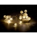 Гирлянда 2м Жемчужина 20LED 3 режима теплый белый 183-0217